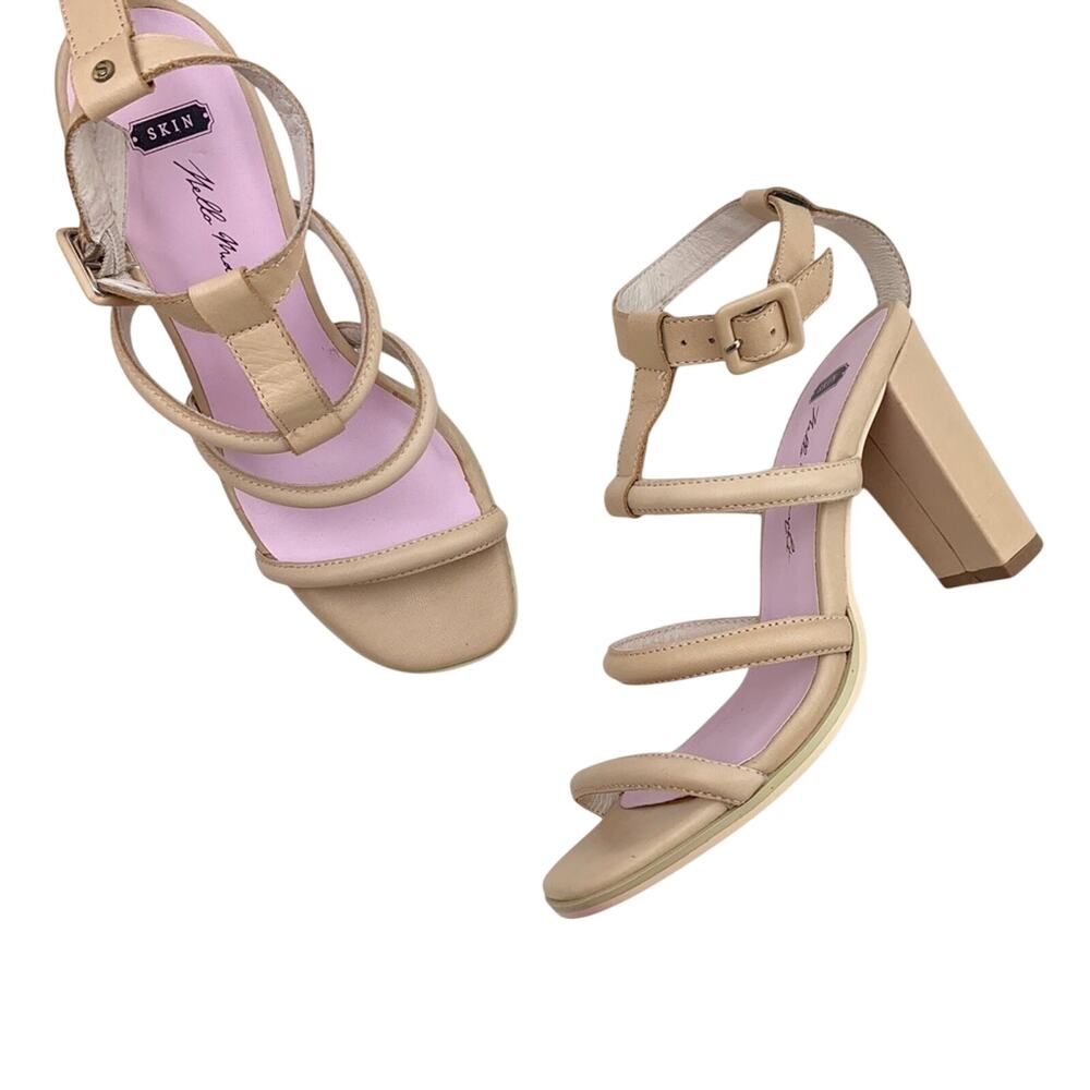 SKIN Leather Heels
